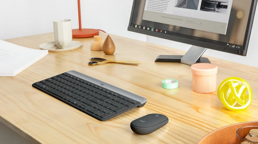 Klawiatura + mysz Logitech MK470 Slim Wireless White